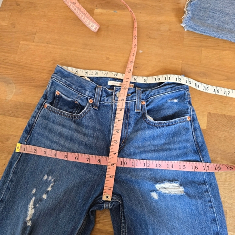 🔴 3/$30 Levi's 24×30.5 Low Pro Amplify It Medium Wash Straight Leg Jean - Picture 11 of 13